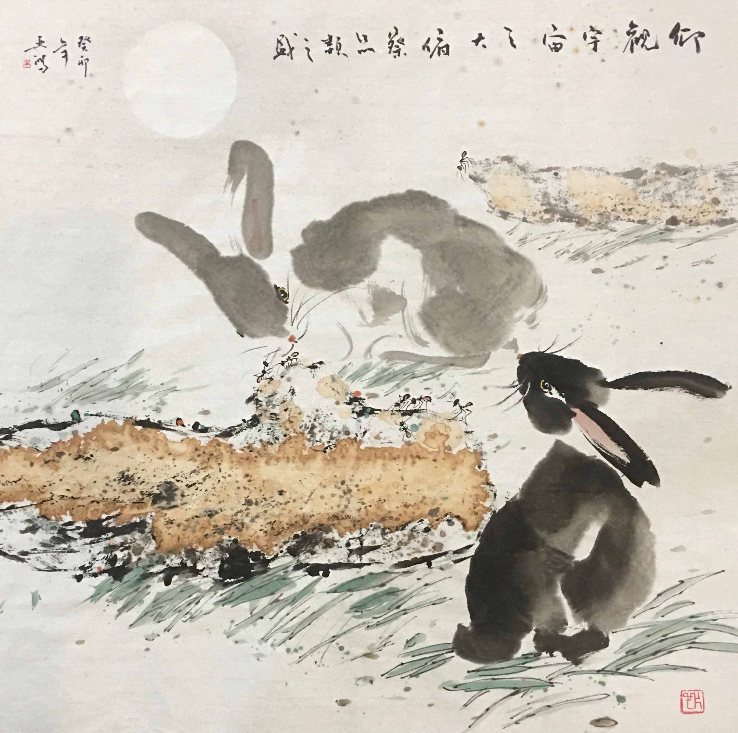 (大都会)1月31日见报新年系列/吴亚鸿画兔子