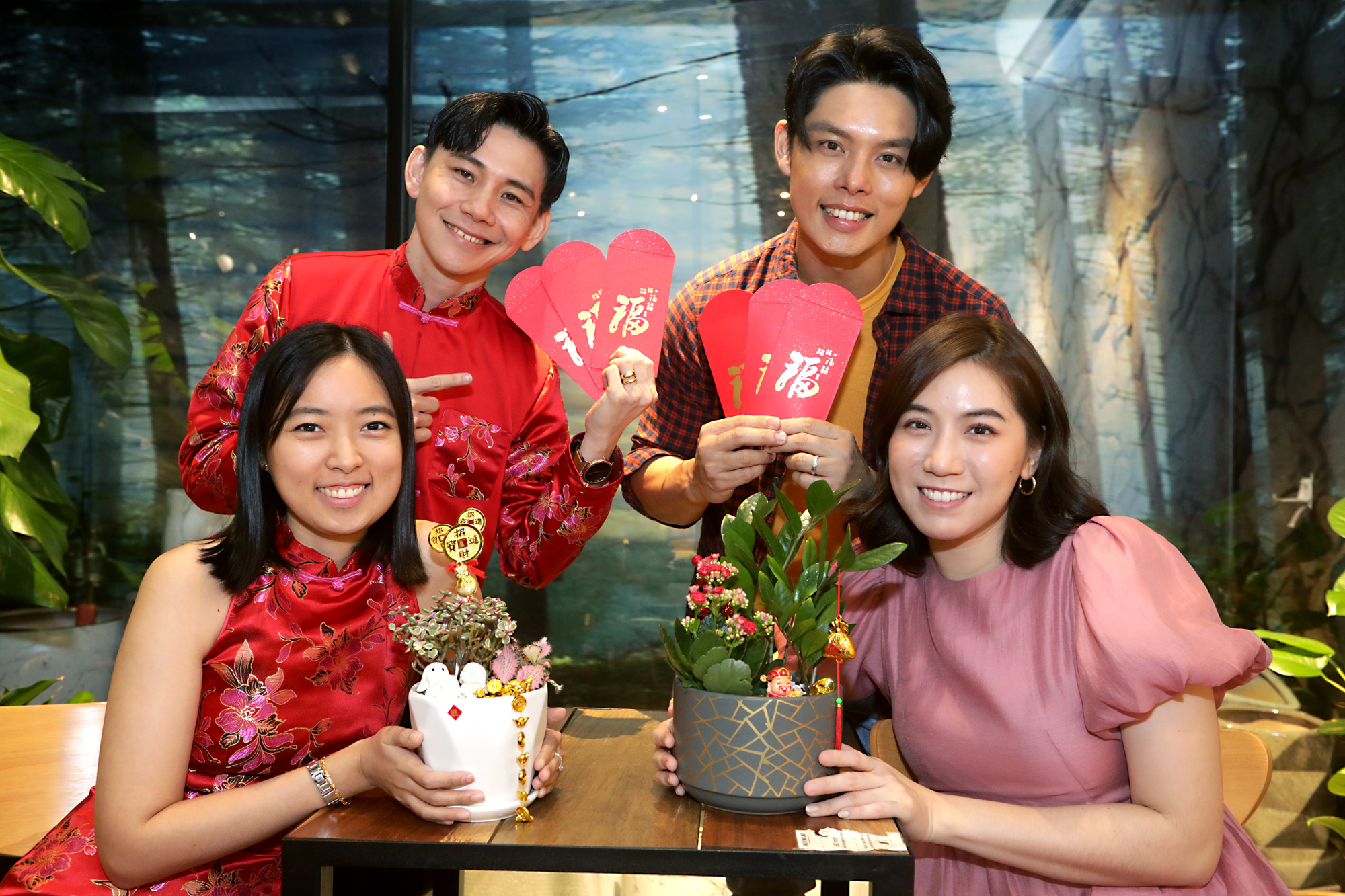 (设定年卅上网)夫妻档打造开运植物 李吉汉&心妮+许亮宇&陈俐杏招财镇宅