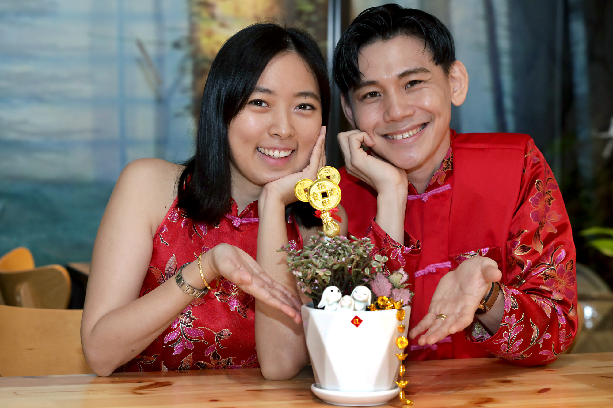 (设定年卅上网)夫妻档打造开运植物 李吉汉&心妮+许亮宇&陈俐杏招财镇宅