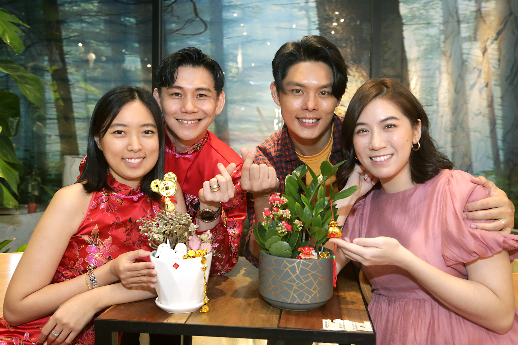 (设定年卅上网)夫妻档打造开运植物 李吉汉&心妮+许亮宇&陈俐杏招财镇宅