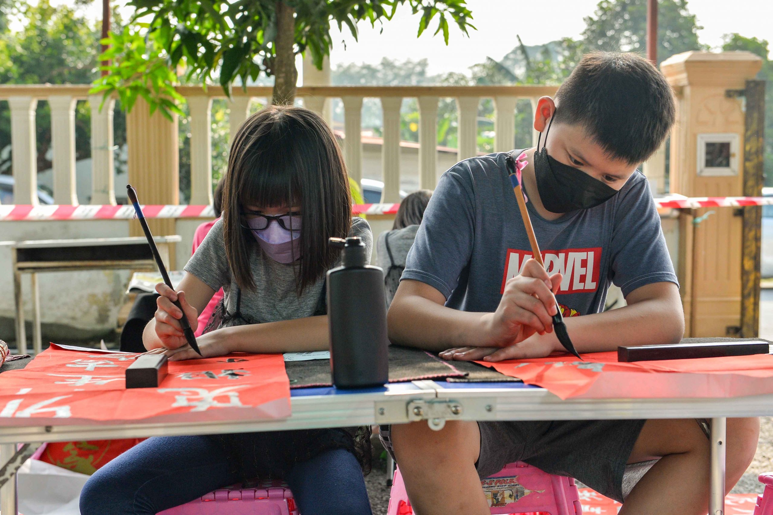 NS芙蓉/“奕潮杯”挥春比赛在万茂新村展开,吸引212参赛者