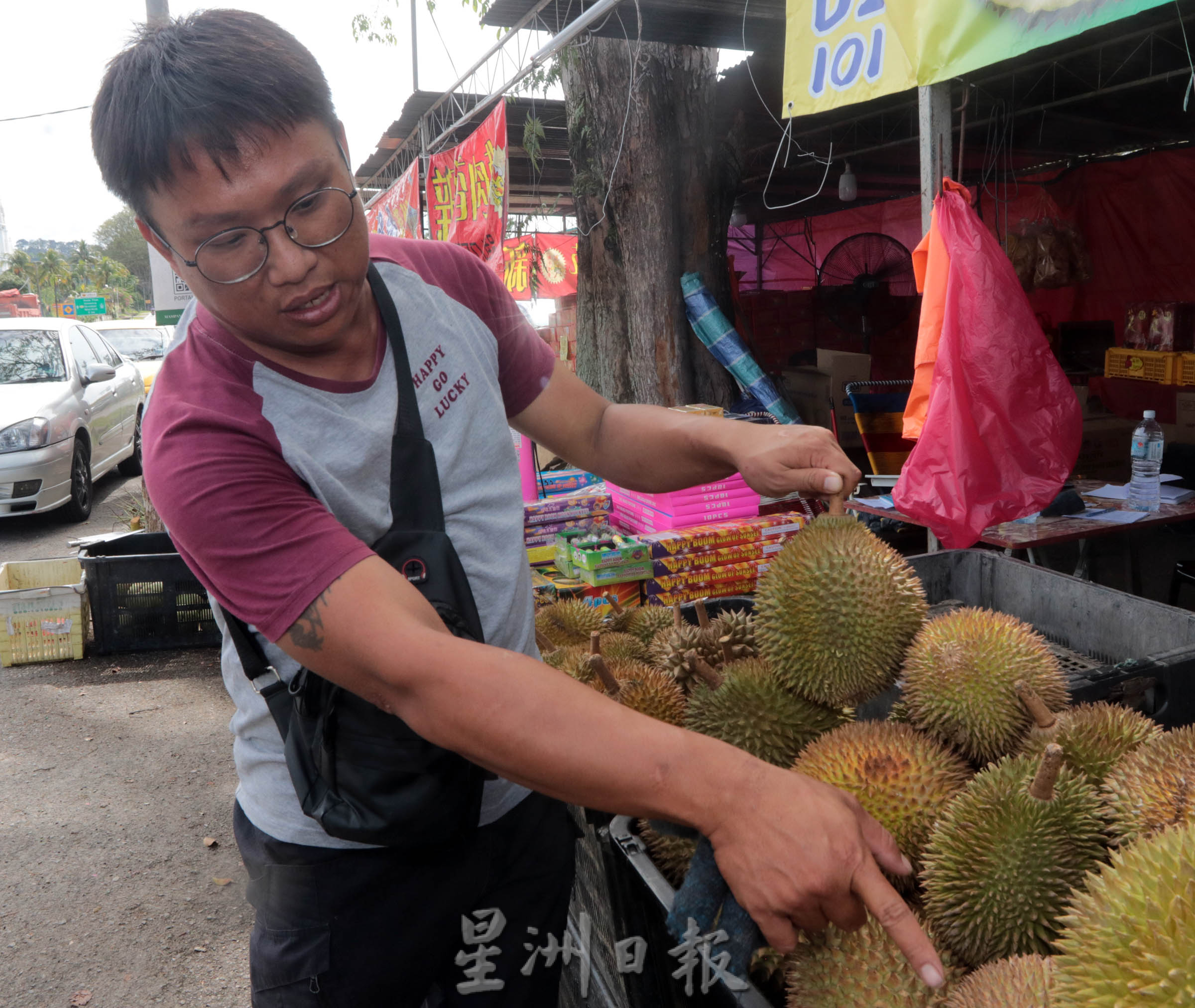 NS芙蓉/文丁榴梿季节收成欠佳,路边摆摊档口大幅减少