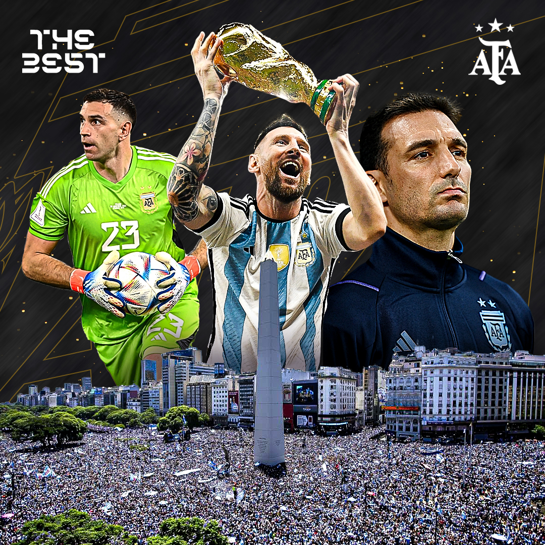 2022年度FIFA颁奖典礼|阿根廷横扫3大奖项  梅西7膺世界足球先生