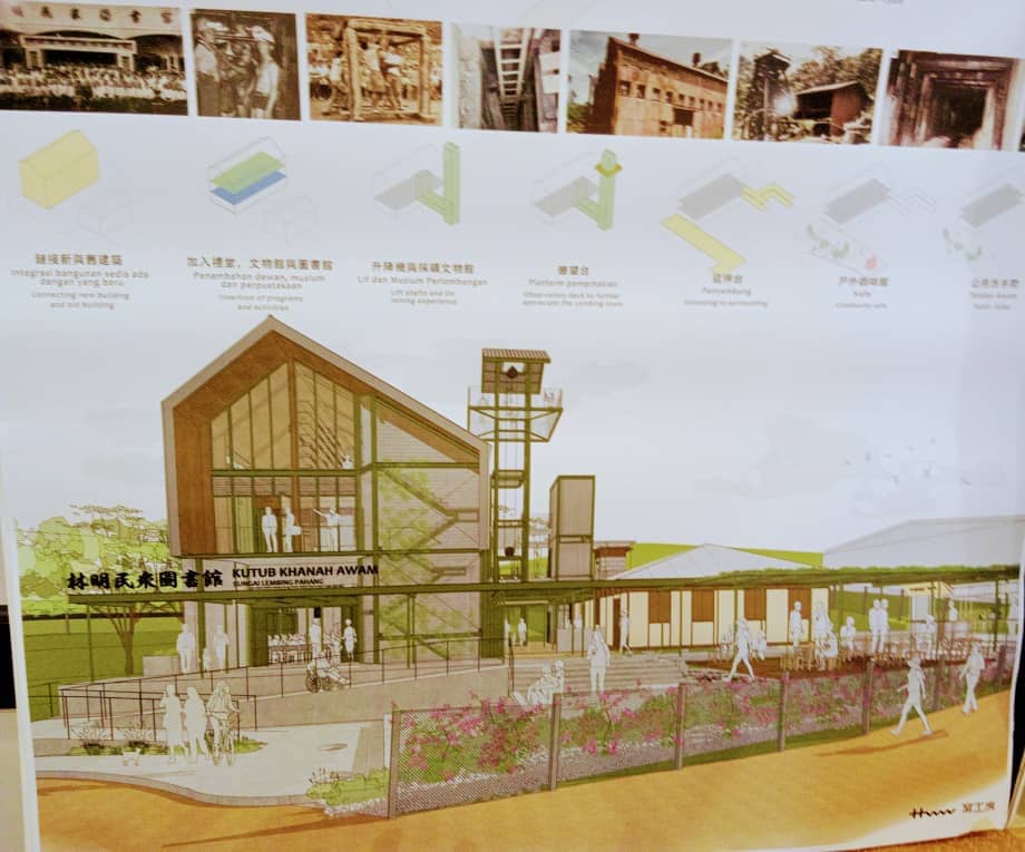 东:林明民众图书馆重建新馆所的构思图初稿已出炉,料提呈图测予政府当局寻求批准后,放眼在今年5月或6月开启筹款活动,并在今年可动工兴建