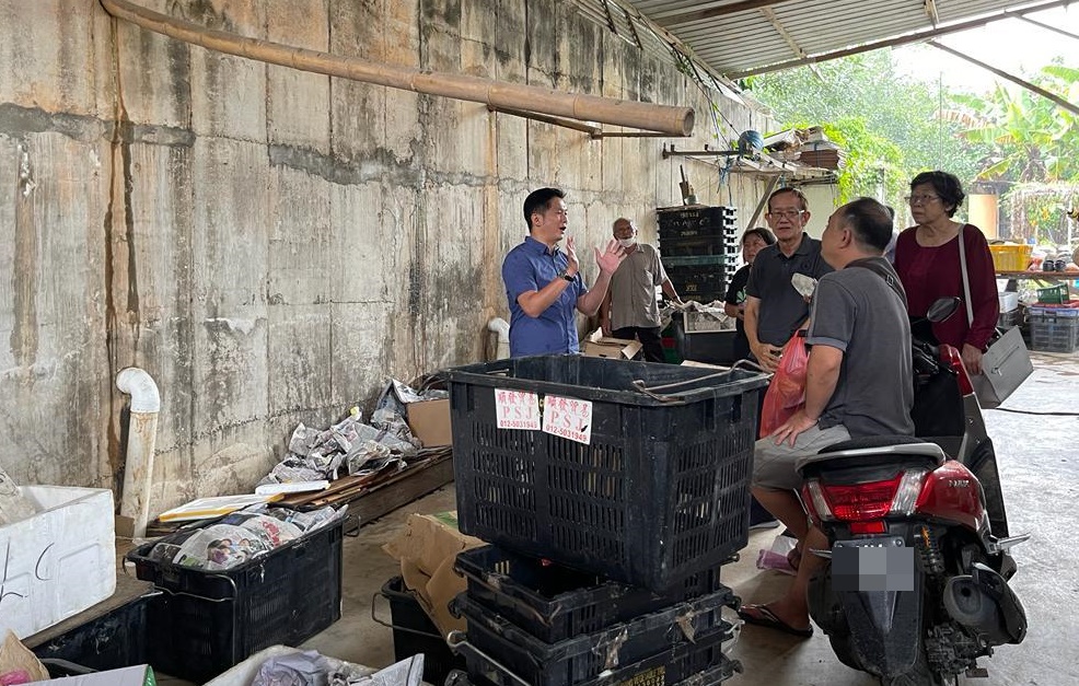 东:武吉丁宜一间住家围墙龟裂