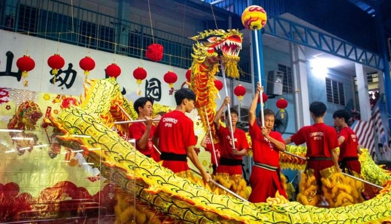 中山华文小学举办新春团拜晚宴
