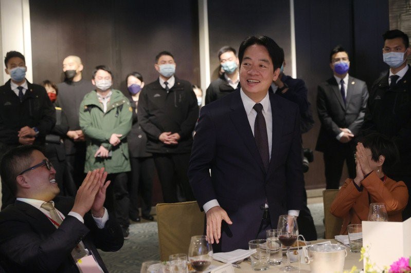 台湾副总统赖清德今晚出席在台北举行的「马来西亚之夜暨癸卯年新春团拜」