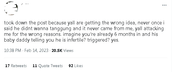 女友怀孕6个月不想负责 男友“咒”自己：“我不育”