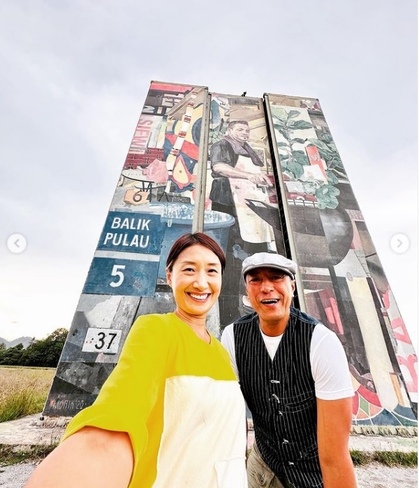 姜皓文夫妇怡保自驾游 约张慧仪吃点心叙旧