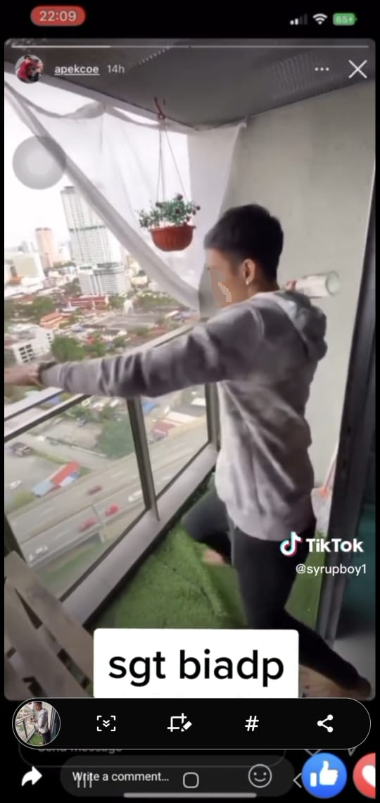 少年从公寓掷玻璃瓶,警方开档调查