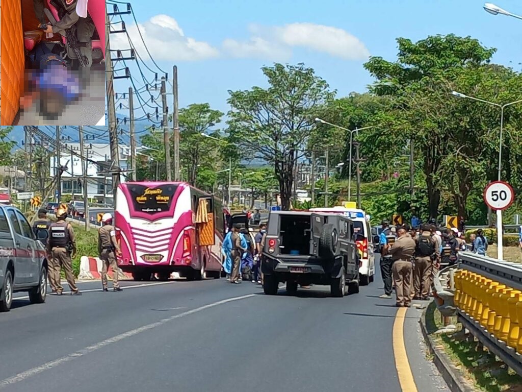 巴士内拔鎗射伤2人 鎗手自轰身亡