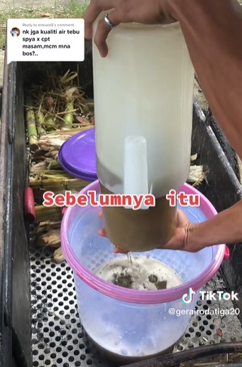 拍短片分享甘蔗水更耐存秘诀 小贩没戴上手套做示范挨网轰