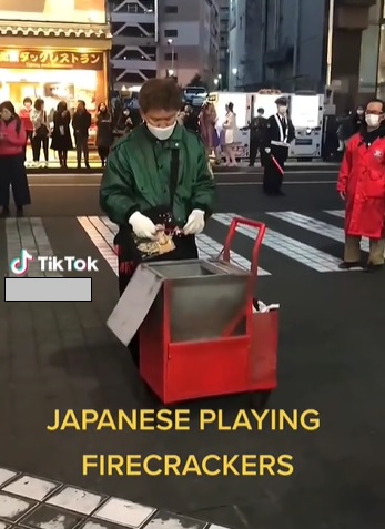 日本人示范“铁箱爆竹”玩法·网：虽安全但没乐趣