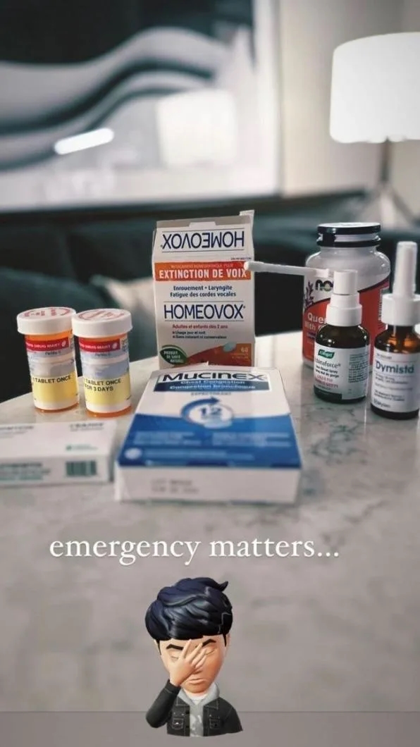 晒满桌药惹粉担心 林俊杰声带出状况