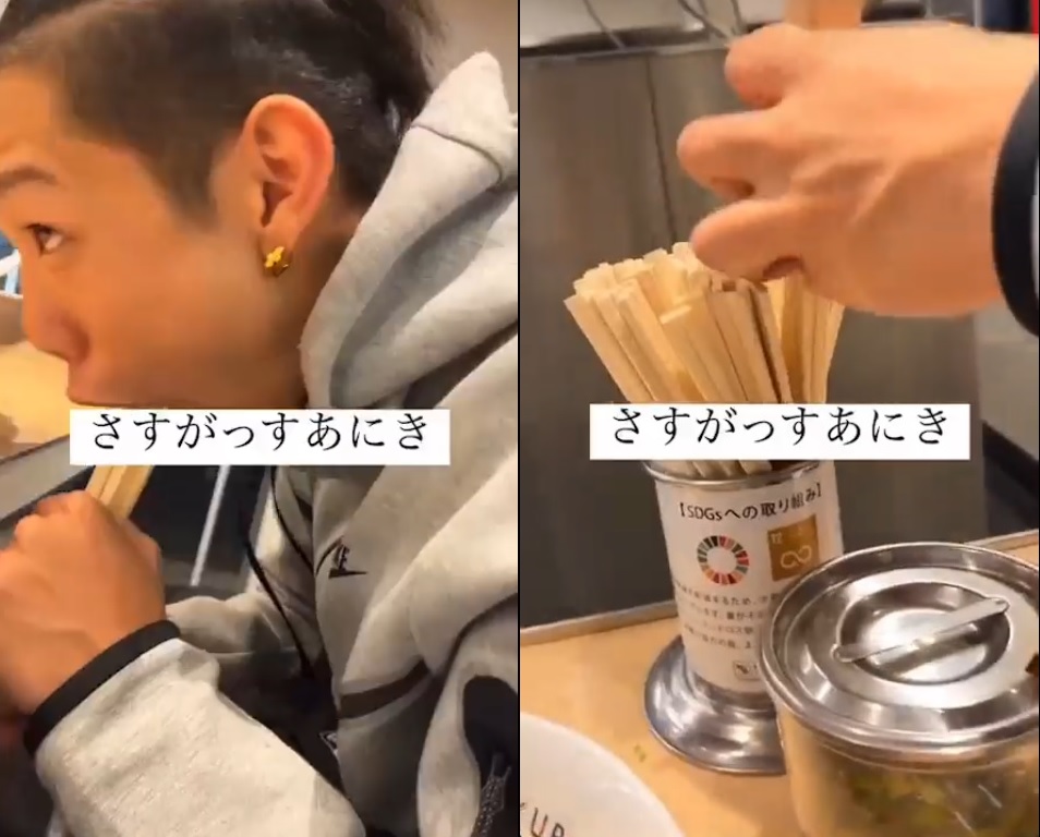 有片/少年口含免洗筷塞回筷桶 又有餐厅被拍恶搞视频