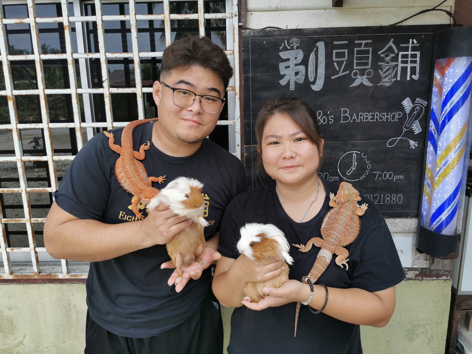 柔：封底：宠物萌萌哒（2月18日见报）：情侣共养宠物相知相惜，蜥蜴及天竺鼠成“定情宠物”