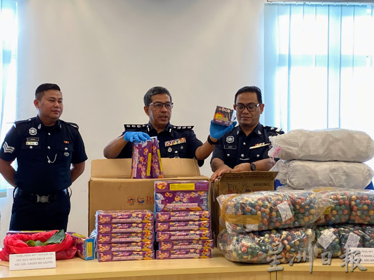 柔:警取缔哥冬水行动 意外破获非法烟花爆竹案