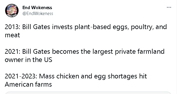 求真/比尔盖茨投资人造鸡蛋与美国蛋荒有关?