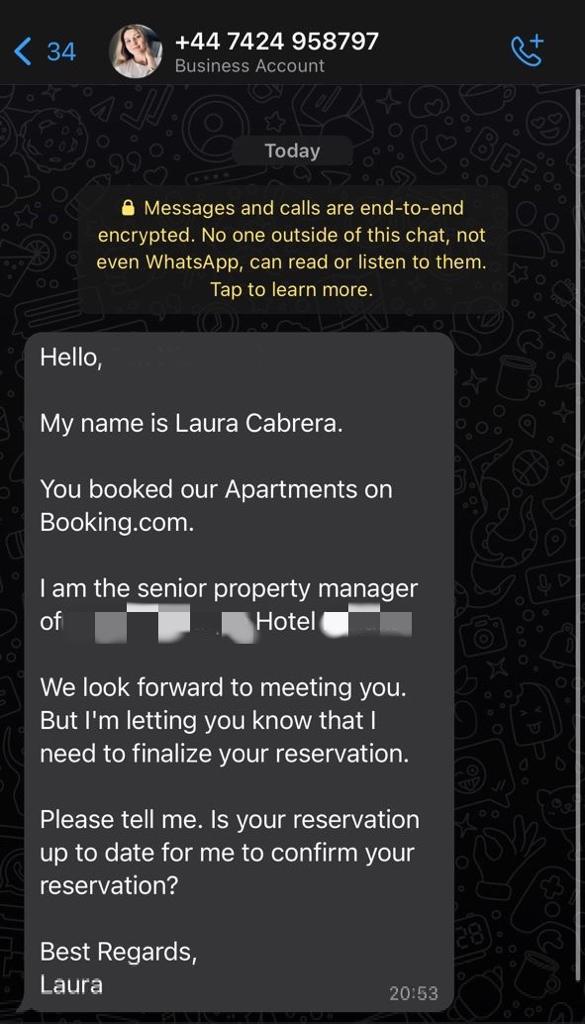 求真/订房网站或酒店系统遭黑客骇入