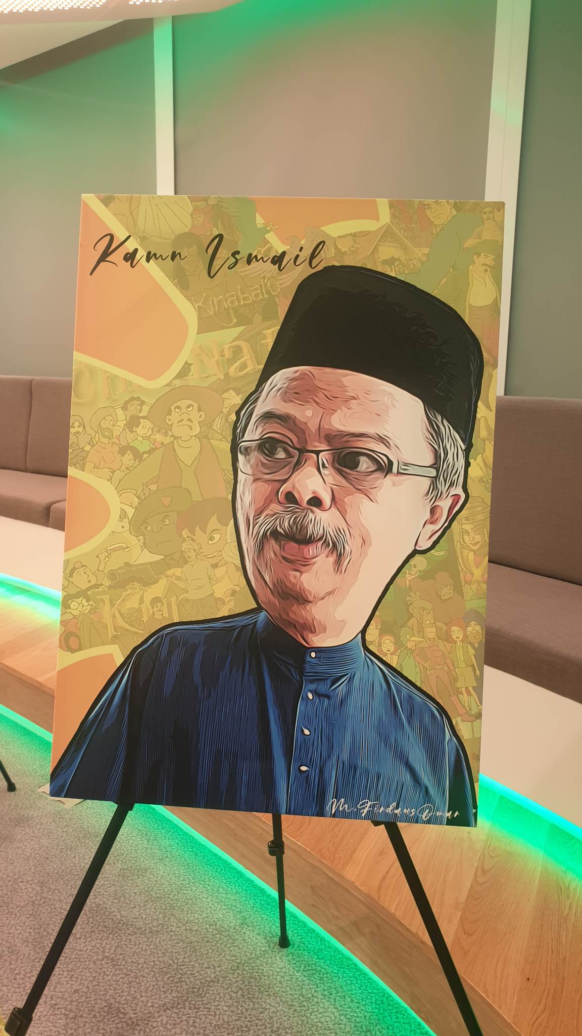 纪念大马已故动画之父 谷歌涂鸦墙换Kamn Ismail画像 