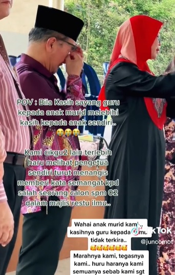 视频 |“把握好SPM考试改善生活”老师当孩子疼爱 令男学生爆哭