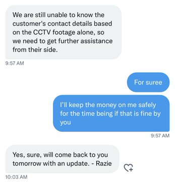 路不拾遗!MRT站提款机捡钞票 好心男上网找失主