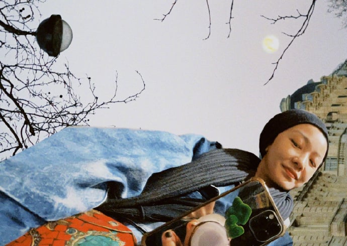 郭采洁晒素颜照 眉毛失踪惨变“无眉道人”