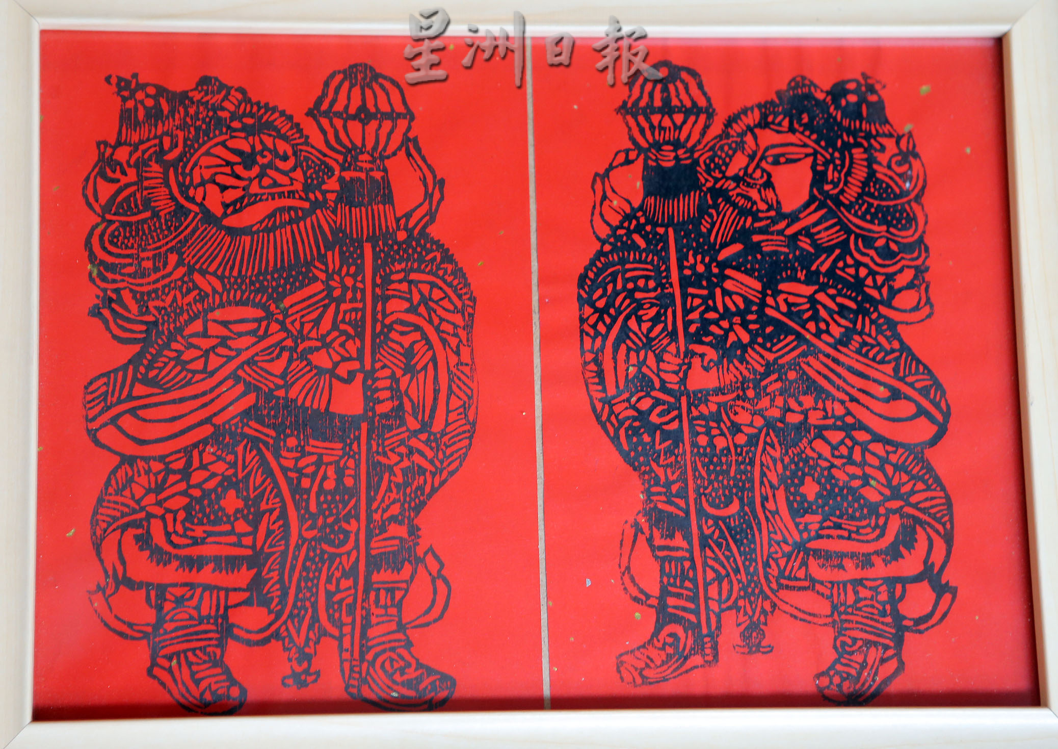 霹/新年备稿/版头/民俗工艺品版画 手工拓印年画传统味道