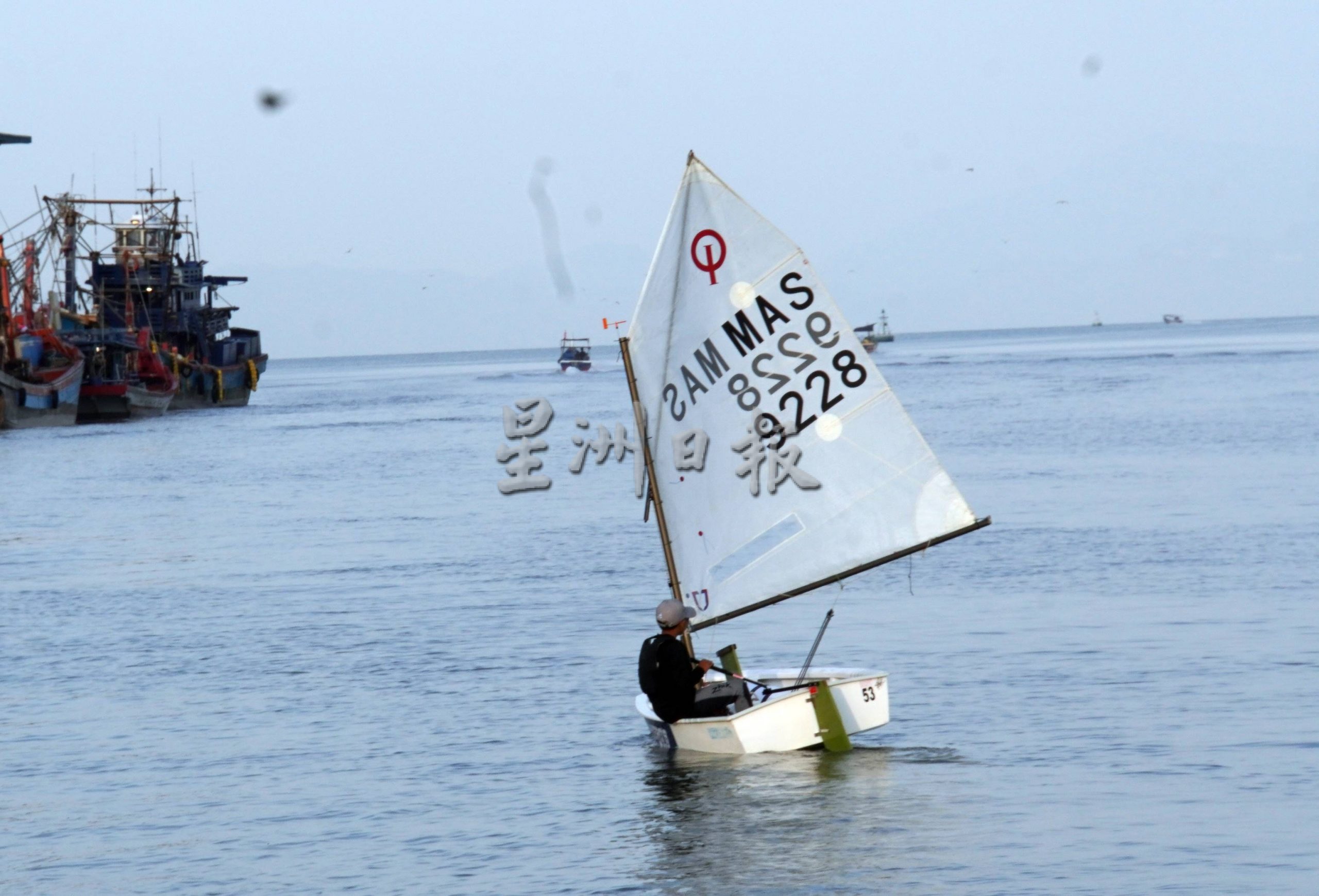 12岁风帆幼苗单独从玻港口扬帆逾7小时至交怡,Mat X列大马纪录大全最年幼单独风帆纪录