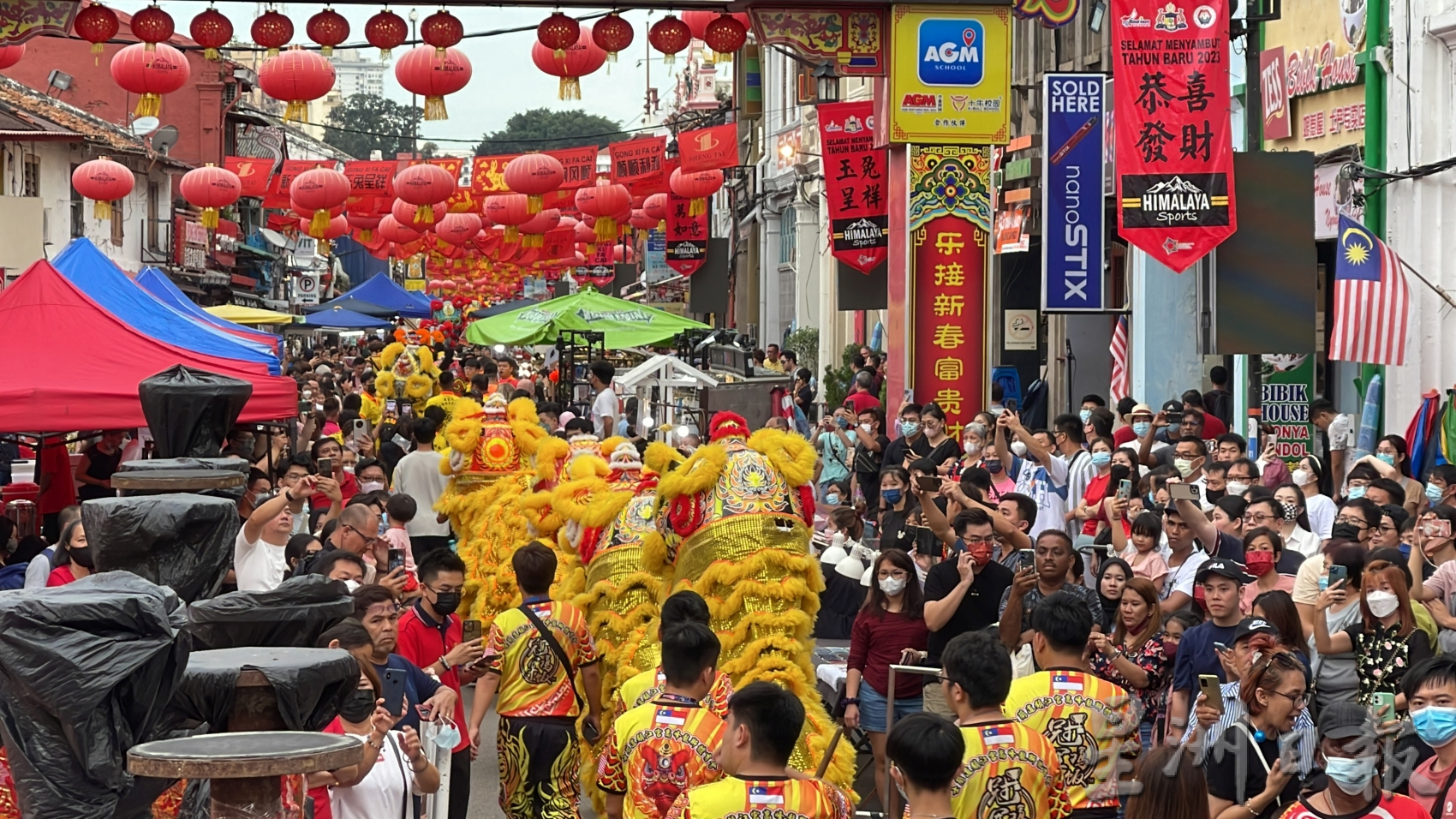 （古城封面主）文群狮闹元宵回来了·瑞狮祥龙热爆鸡场街