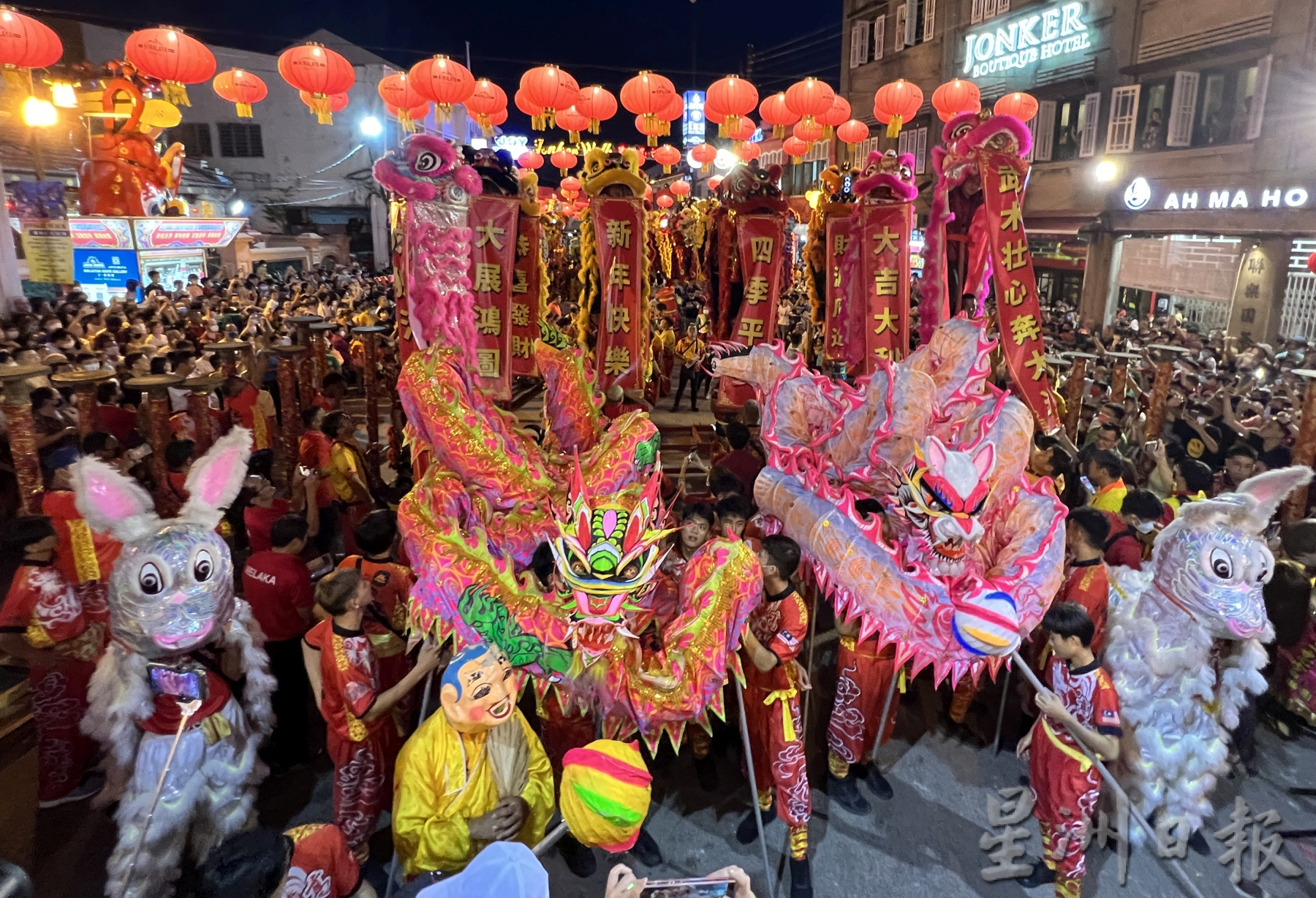 （古城封面主）文群狮闹元宵回来了·瑞狮祥龙热爆鸡场街