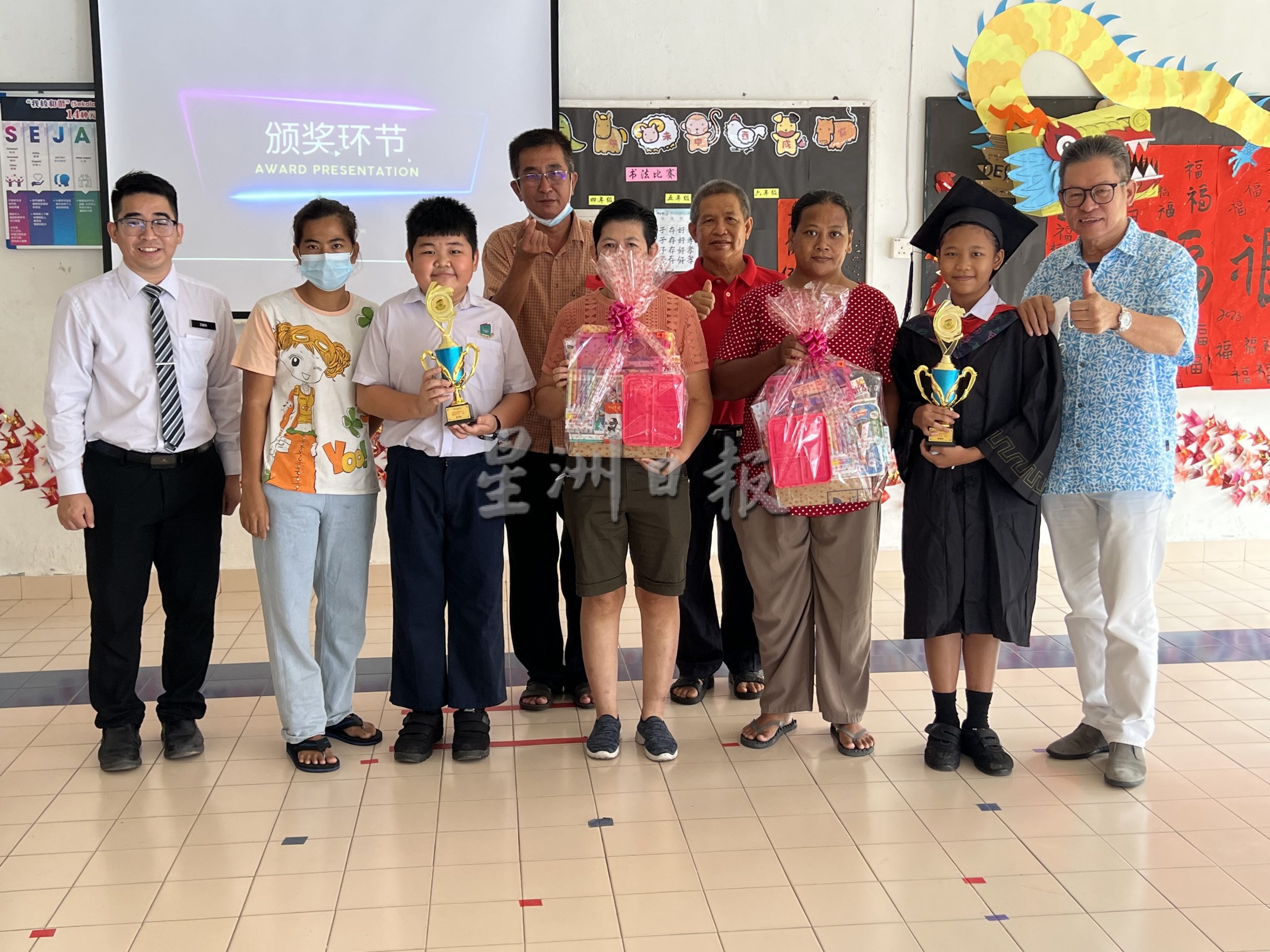 (古城第六版主文)甘文路华小新学年迎来一名一年级新生