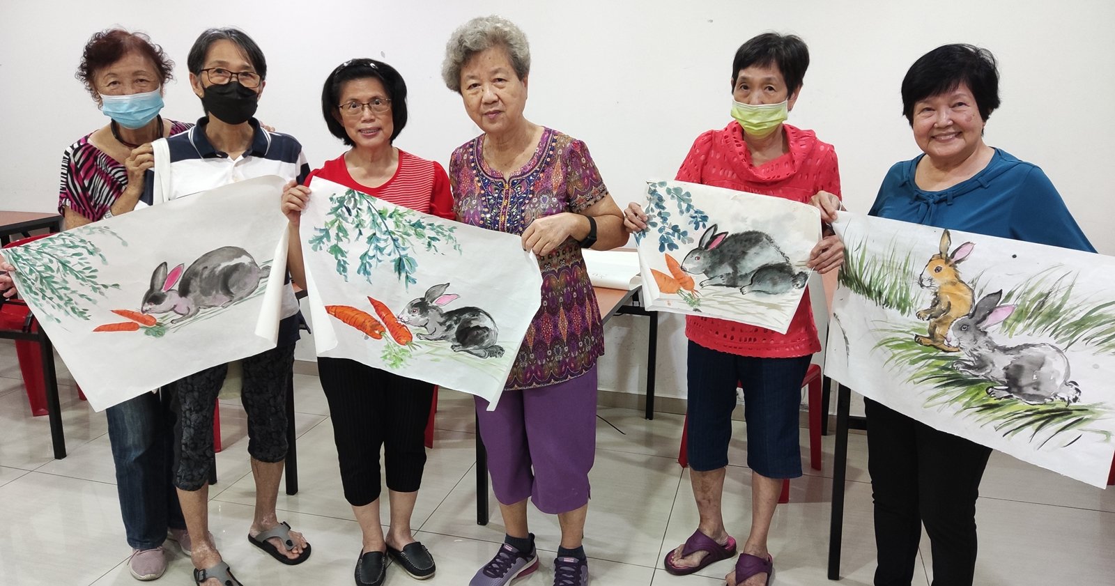 (备稿)柔:封底:【特稿】兔年水墨画书法,发挥想象力构图、取谐音字