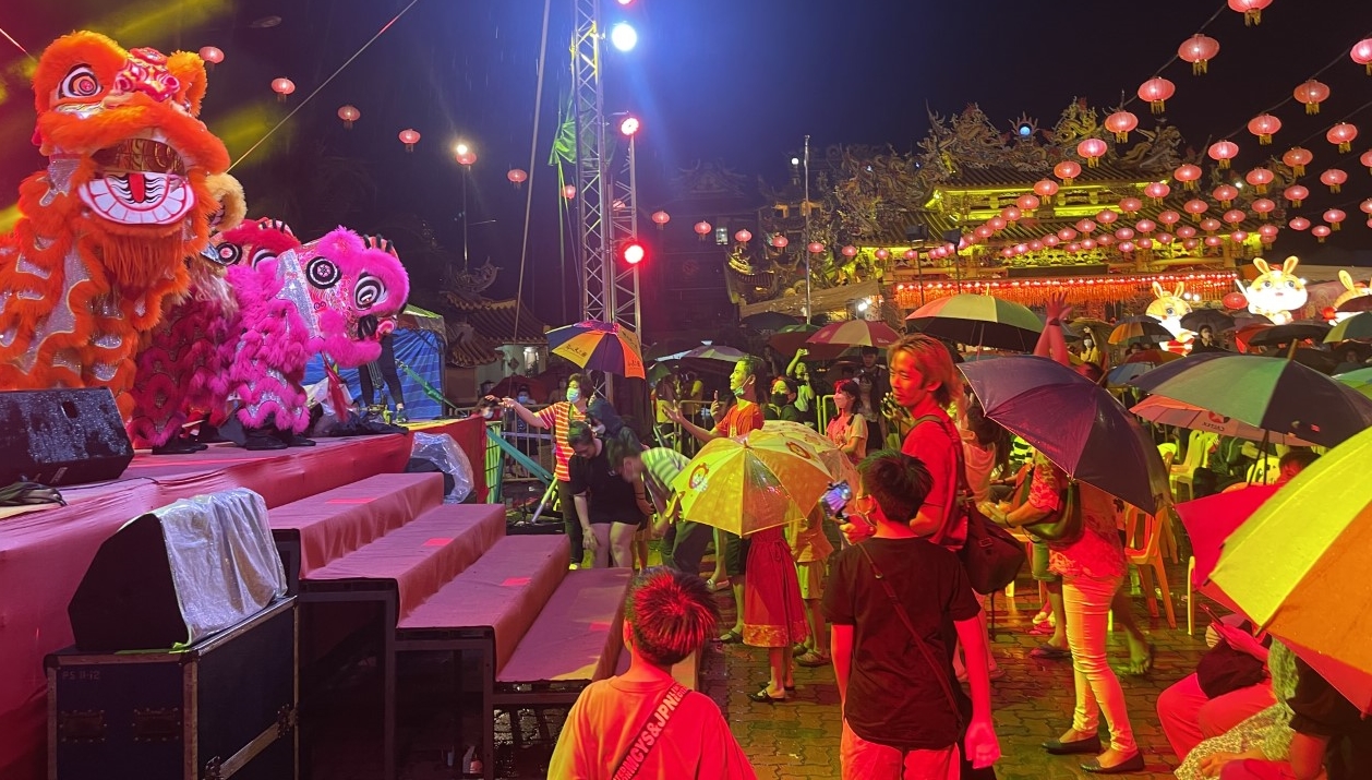 (大北马)北海斗母宫元宵共庆会,大雨浇不熄民众热情