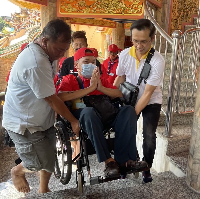 (大北馬)檳城濟世之家殘疾人士生活營,獲北海鬥母宮接待