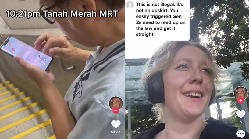 (已签发)柔:狮城二三事:洋妞搭地铁疑被偷拍,要求男子删除照片引发热议