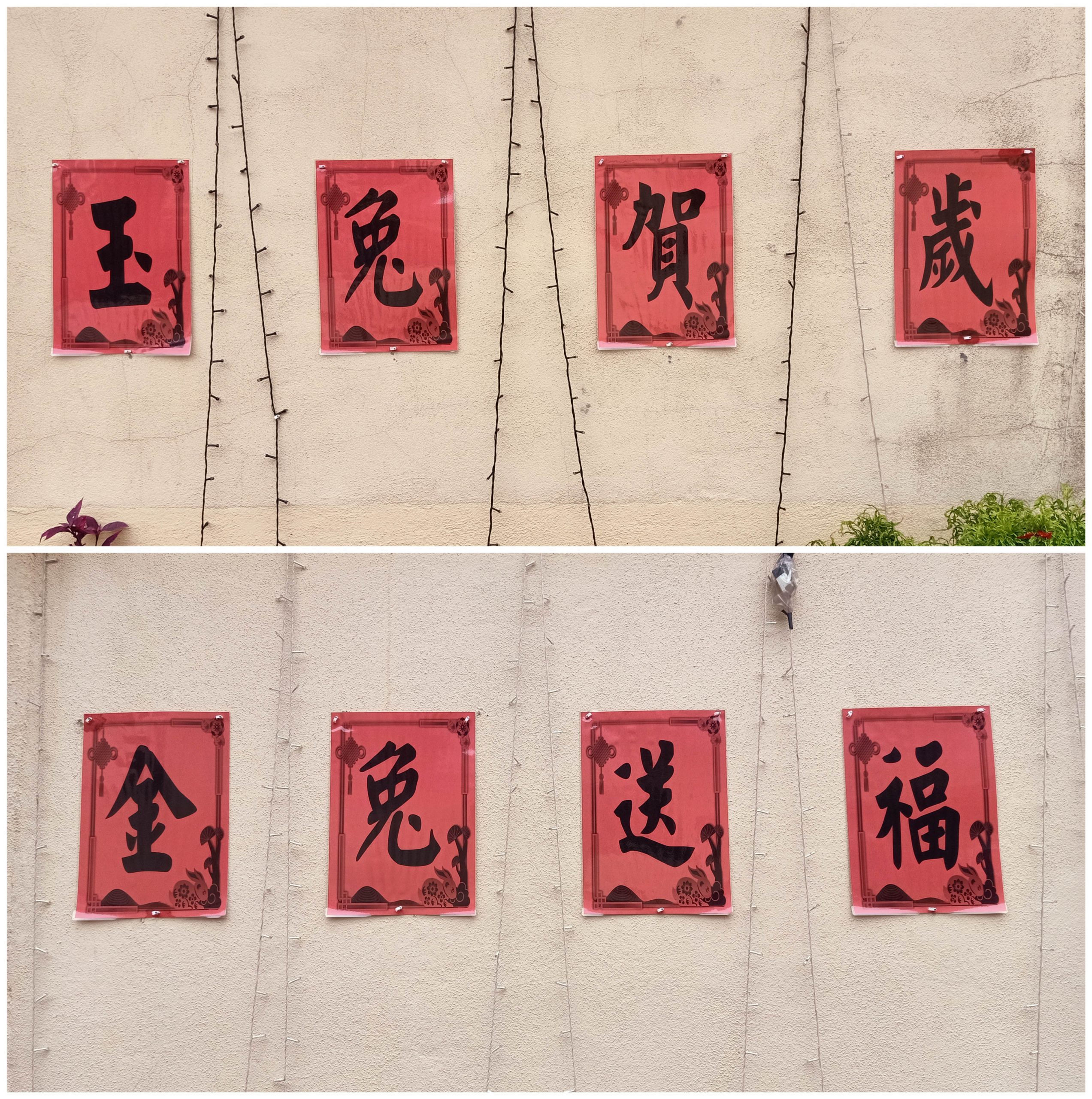NS庇朥/ 庇朥美浪花园2户家庭今年继续为自家墙壁布置，浓厚新年气氛。