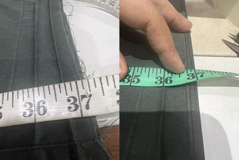 B40学生校裤破旧褪色买不起新的·裁缝帮他修长 不收钱