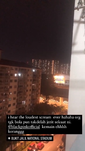 Blackpink演唱会尖叫声隔壁组屋都听到!居民:足球赛都没这么大声