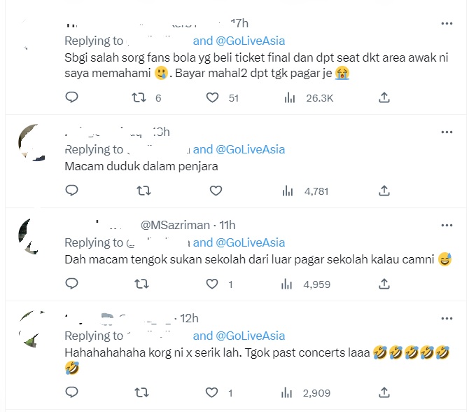 Blackpink演唱会部份座位阻碍视线 网：“像在牢中看表演”