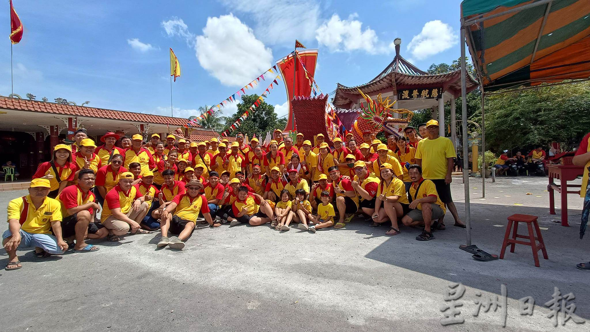 丹那美拉县巴西班宜村玄天庙日前举办恭送皇船仪式,仪式主要是配合庆祝玄天上帝及诸神明千秋宝诞而举行。