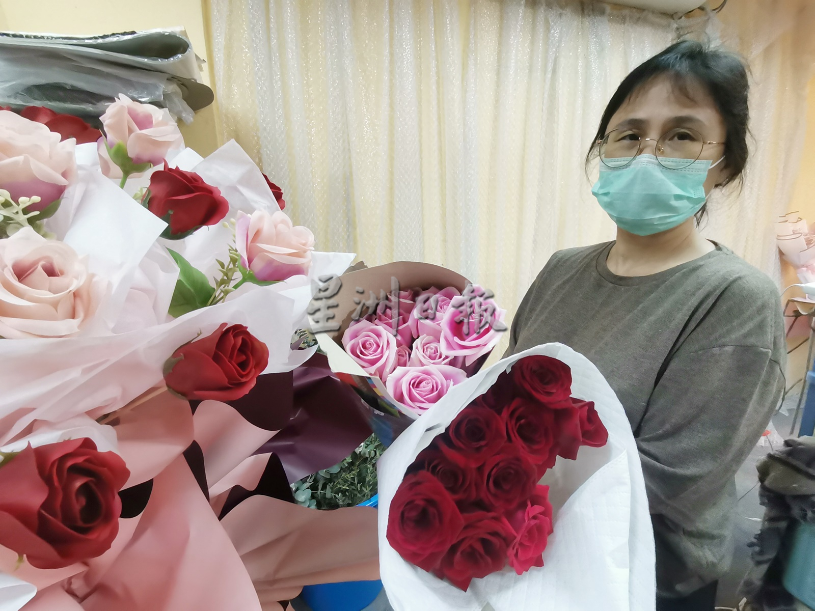 妇女节花卉市场