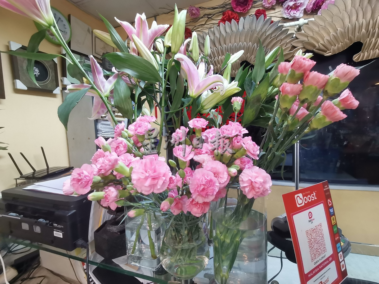 妇女节花卉市场