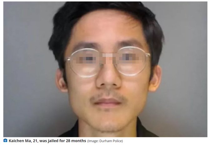 中国留学生在英判囚逾2年 追穆斯林女失败狂发短讯送猪肉