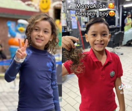 为了生女儿 父母给幼子蓄长发“招妹”