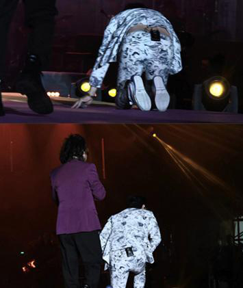 任嘉宾兴奋唱又跳 70岁锺镇涛失衡仆跪地