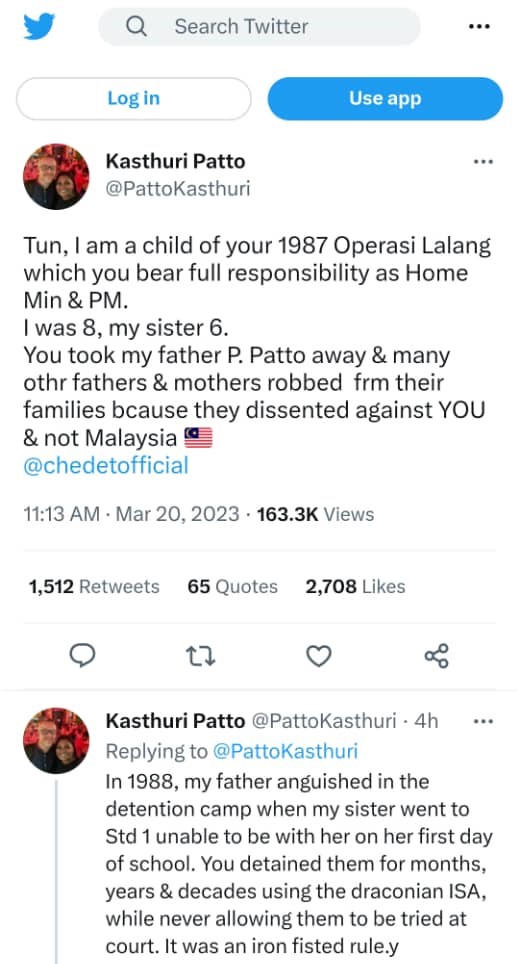 全国版／未签／卡斯杜丽：敦马哈迪没有道德权力将首相标签为独裁者