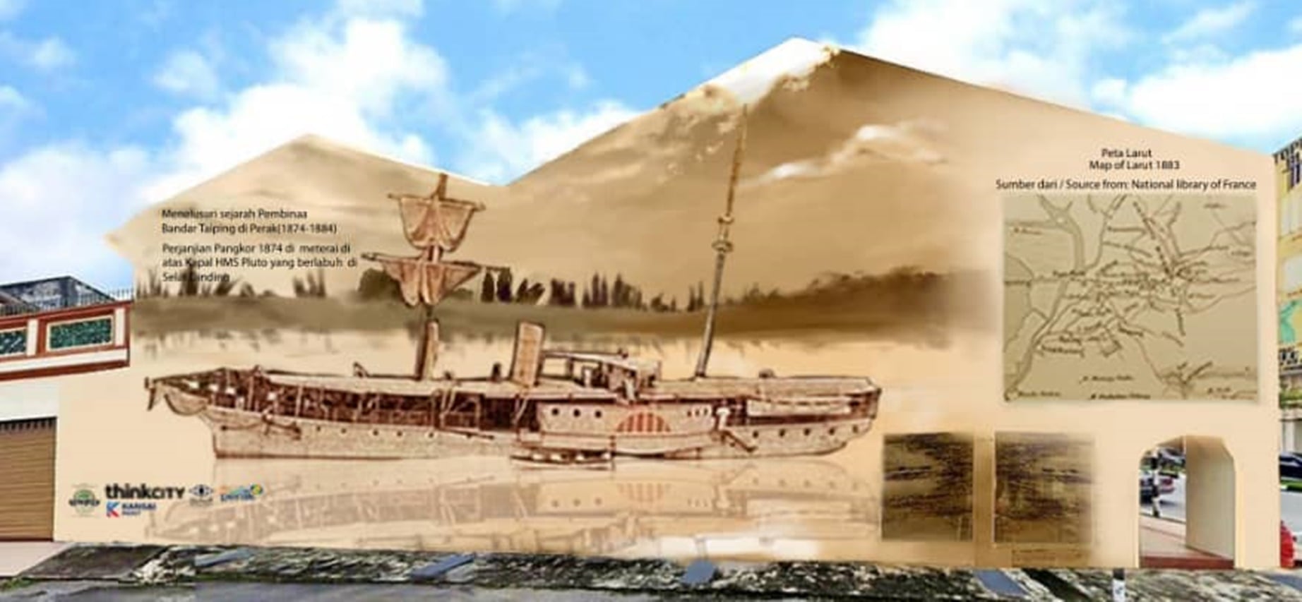 另一幅将动工 太平洗琉琅大型壁画完成