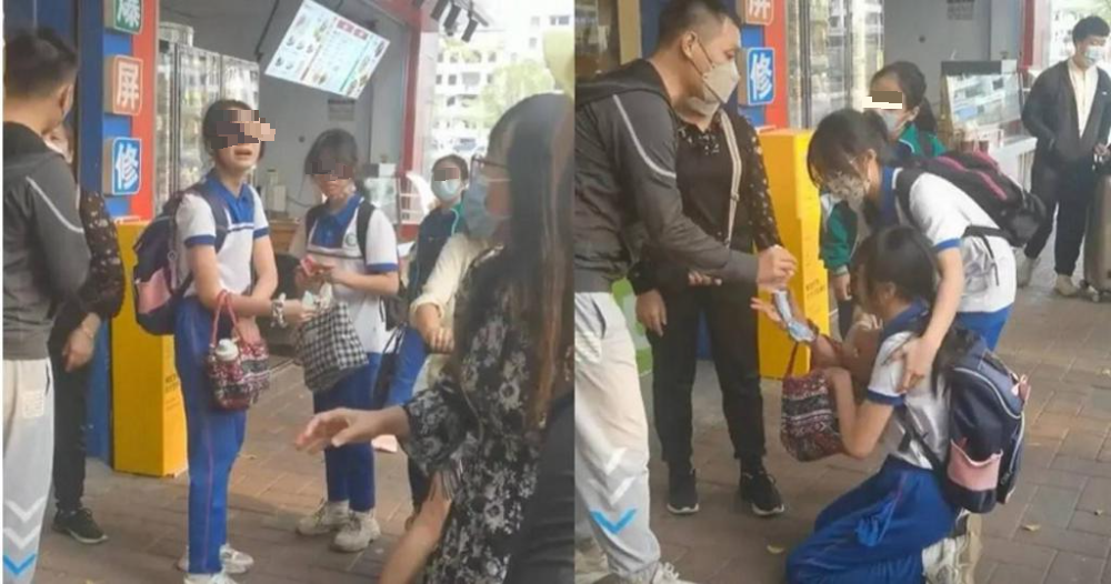 女学生掉钱老妇捡走 下跪哭求也拒还 路人竟劝她算了