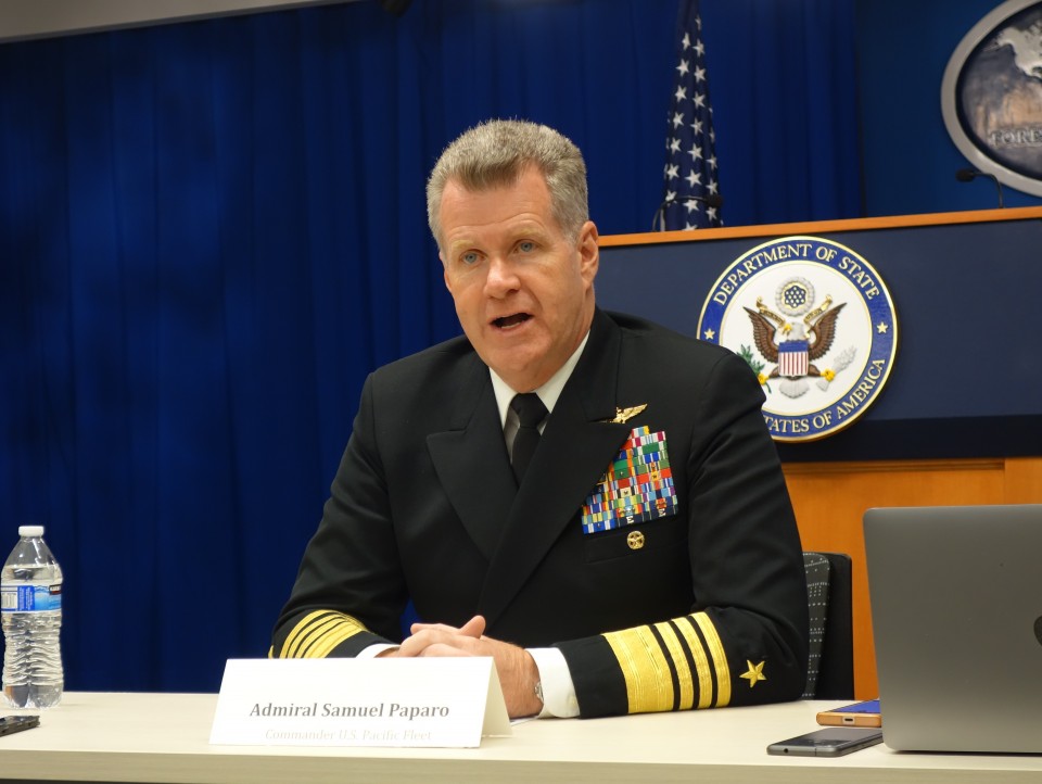 如果中国犯台 美太平洋舰队司令:命令一到马上驰援